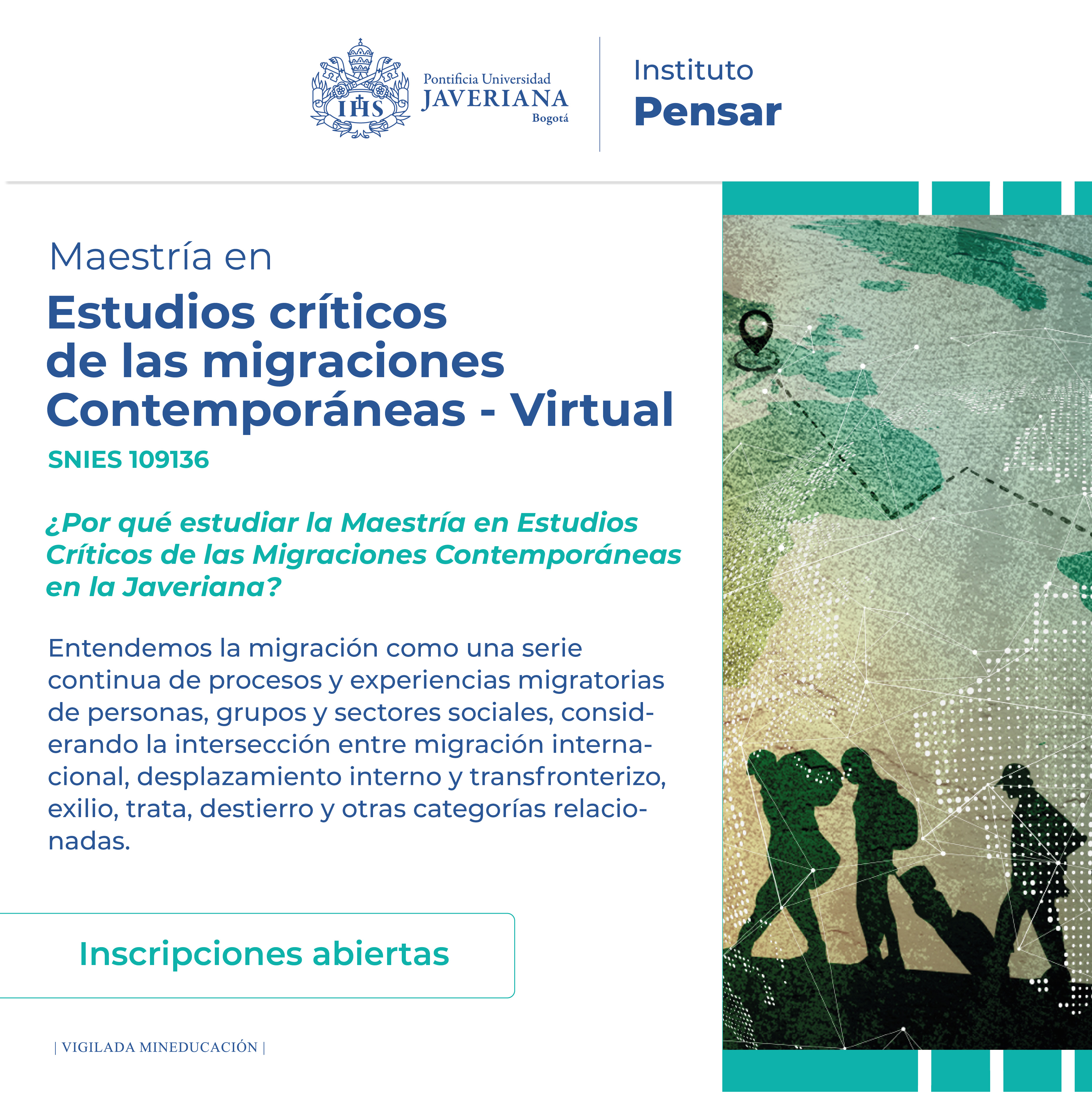Maestría en Estudios Críticos de las Migraciones Contemporáneas Maestría en Estudios Críticos de las Migraciones Contemporáneas